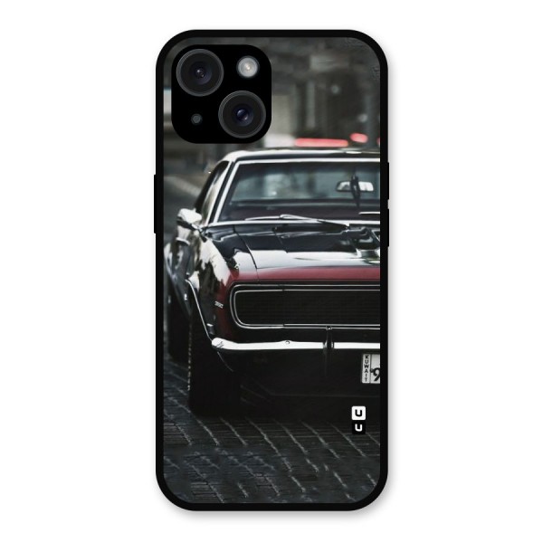 Class Vintage Car Metal Back Case for iPhone 15