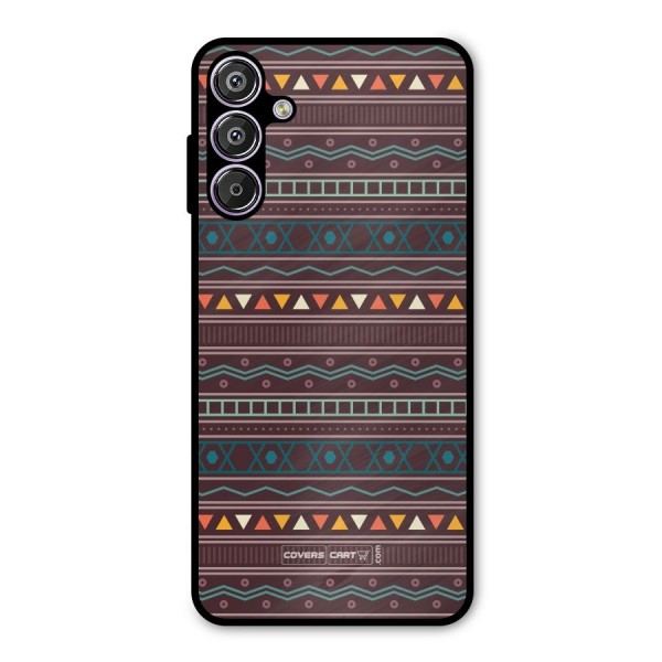 Classic Aztec Pattern Metal Back Case for Galaxy F15