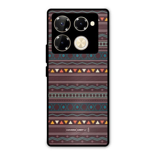 Classic Aztec Pattern Metal Back Case for Infinix Note 40 Pro