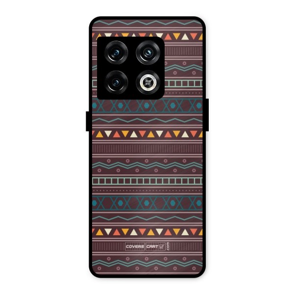 Classic Aztec Pattern Metal Back Case for OnePlus 10 Pro 5G