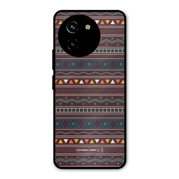 Classic Aztec Pattern Metal Back Case for Vivo Y200i
