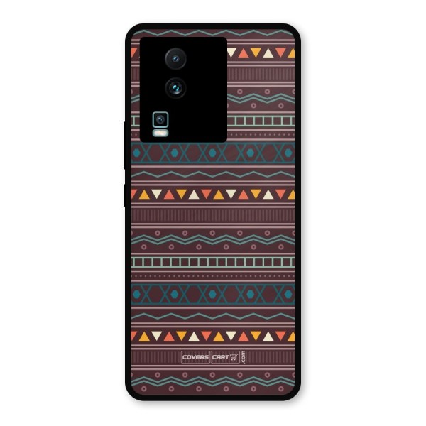 Classic Aztec Pattern Metal Back Case for iQOO Neo 7