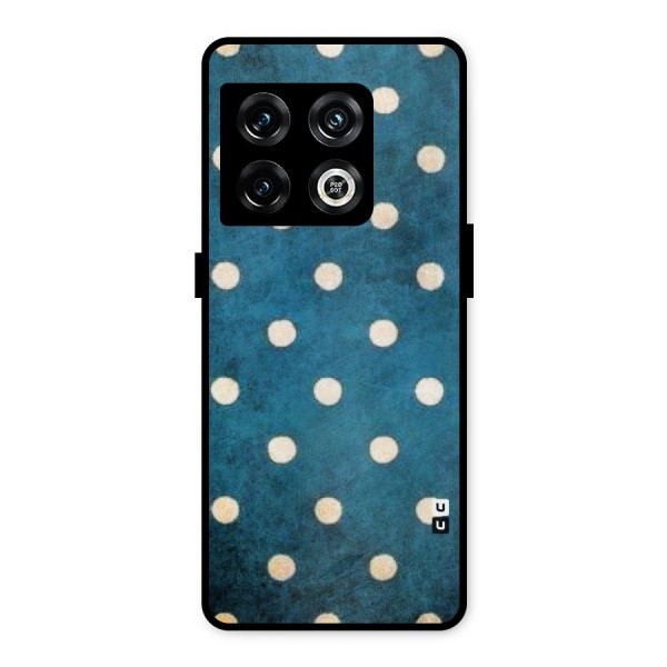 Classic Blue Polka Metal Back Case for OnePlus 10 Pro 5G