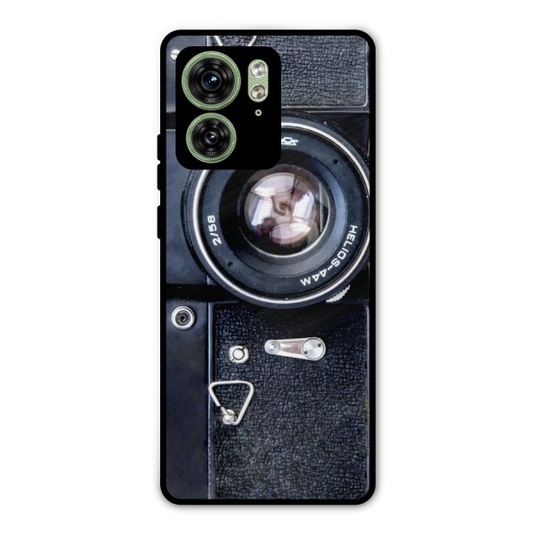 Classic Camera Metal Back Case for Motorola Edge 40 5G