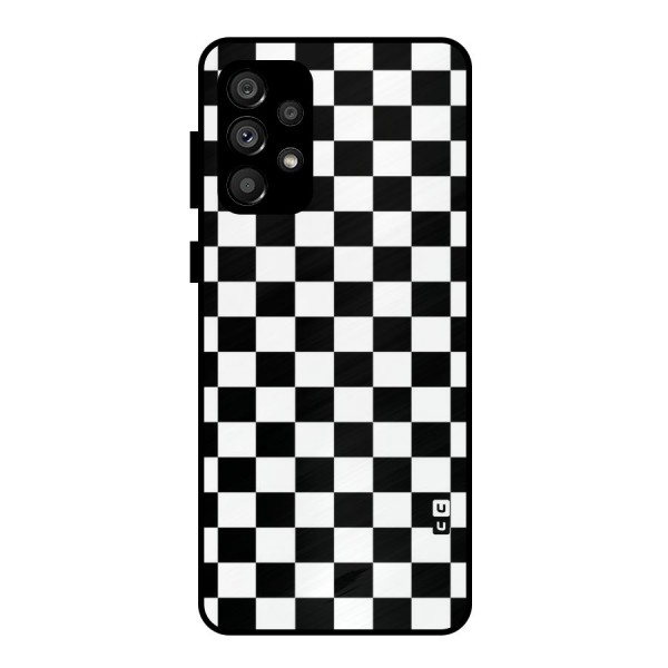 Classic Check Metal Back Case for Galaxy A73 5G