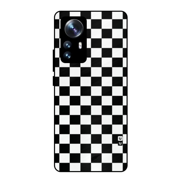 Classic Check Metal Back Case for Xiaomi 12 Pro