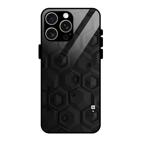 Classic Hexa Glass Back Case for iPhone 15 Pro Max