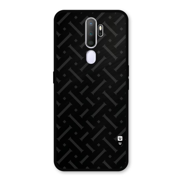 Classic Pipes Pattern Metal Back Case for Oppo A9 (2020)