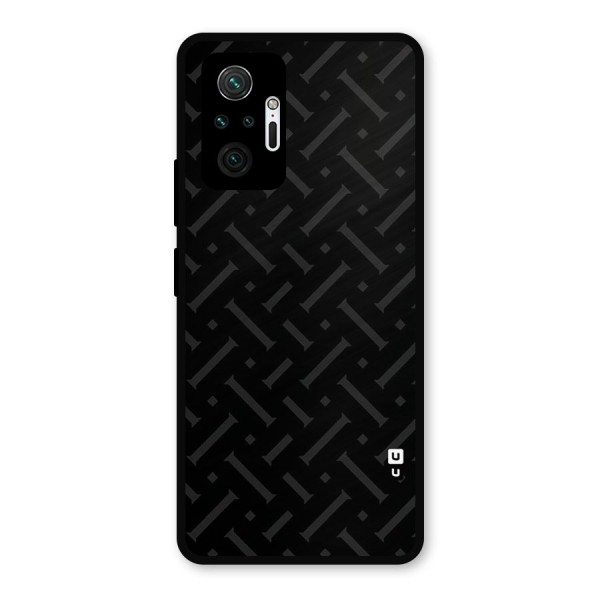 Classic Pipes Pattern Metal Back Case for Redmi Note 10 Pro