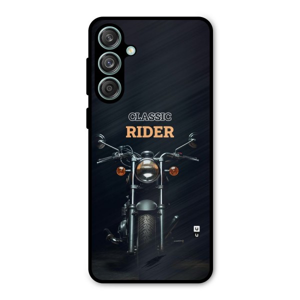Classic RIder Metal Back Case for Galaxy M55 5G