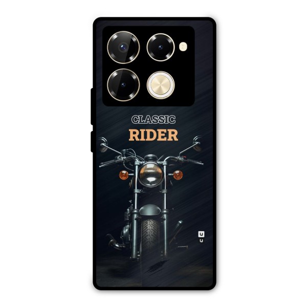 Classic RIder Metal Back Case for Infinix Note 40 Pro