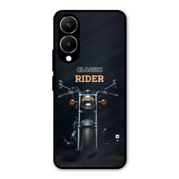 Classic RIder Metal Back Case for Vivo Y28