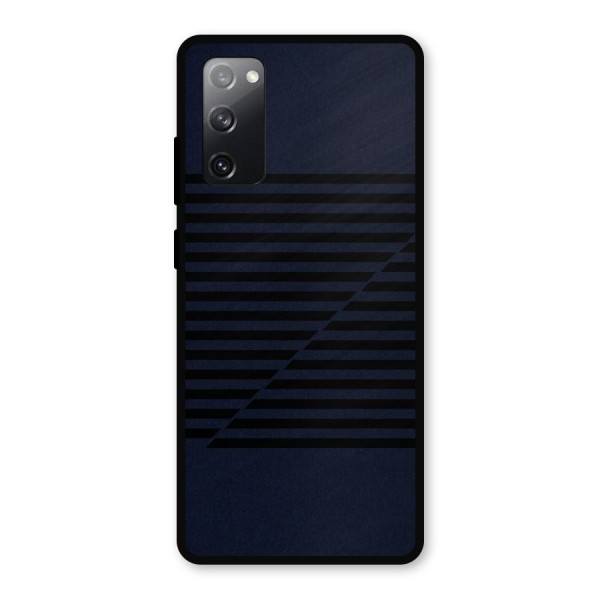 Classic Stripes Cut Metal Back Case for Galaxy S20 FE
