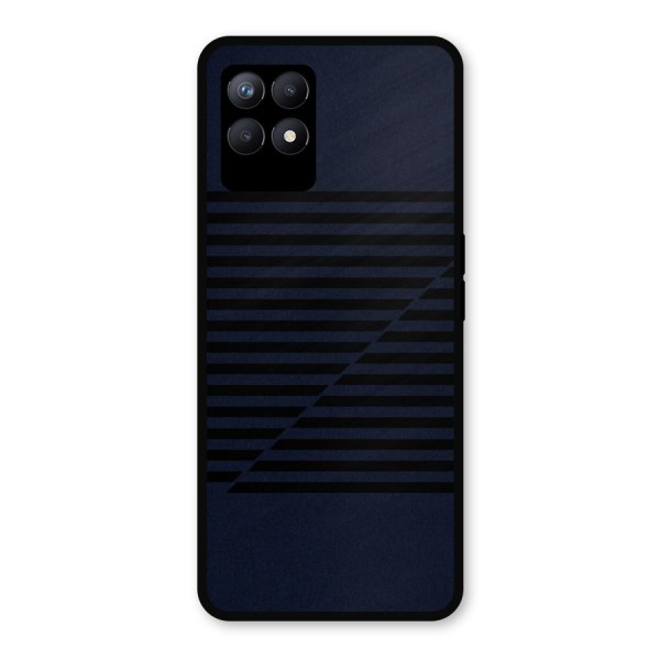 Classic Stripes Cut Metal Back Case for Realme Narzo 50