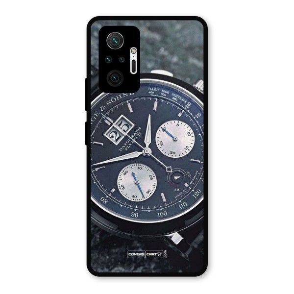 Classic Wrist Watch Metal Back Case for Redmi Note 10 Pro
