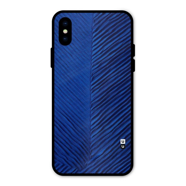 Classy Blues Metal Back Case for iPhone X