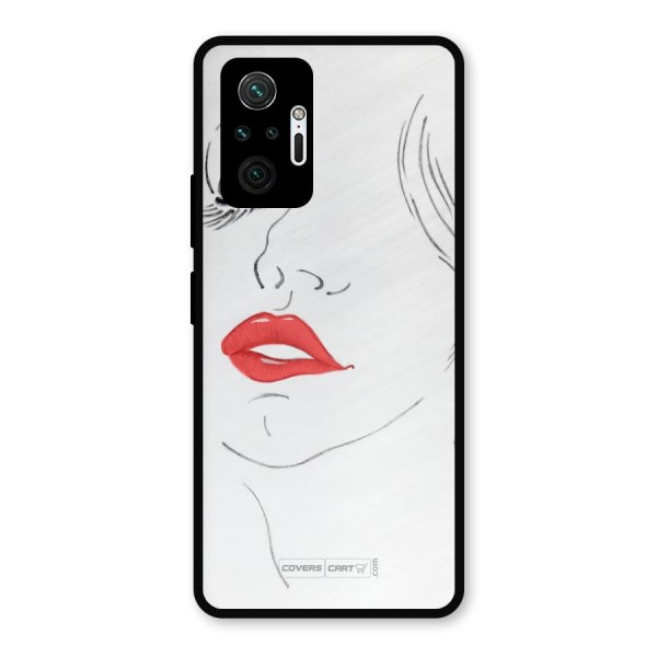 Classy Girl Metal Back Case for Redmi Note 10 Pro