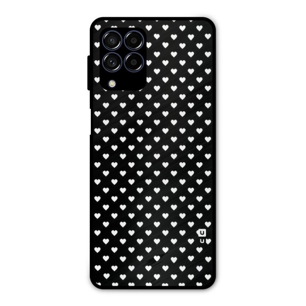 Classy Hearty Polka Metal Back Case for Galaxy M53 5G