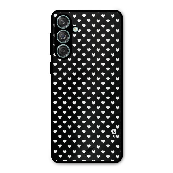 Classy Hearty Polka Metal Back Case for Galaxy M55 5G