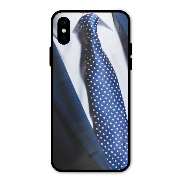 Classy Tie Metal Back Case for iPhone X