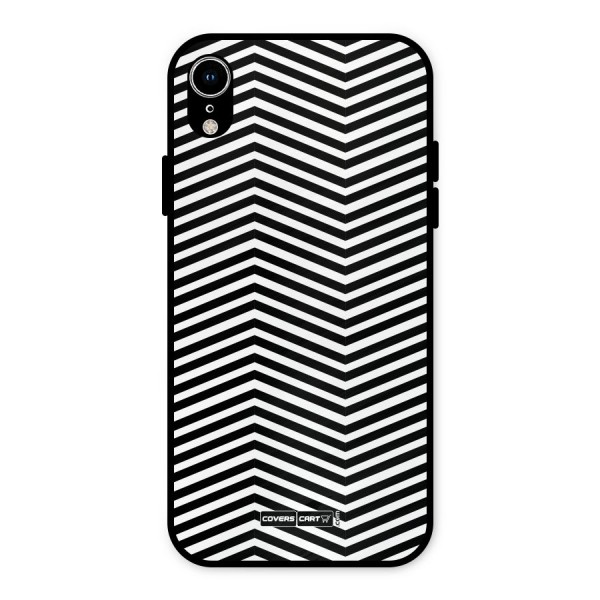 Classy Zig Zag Metal Back Case for iPhone XR