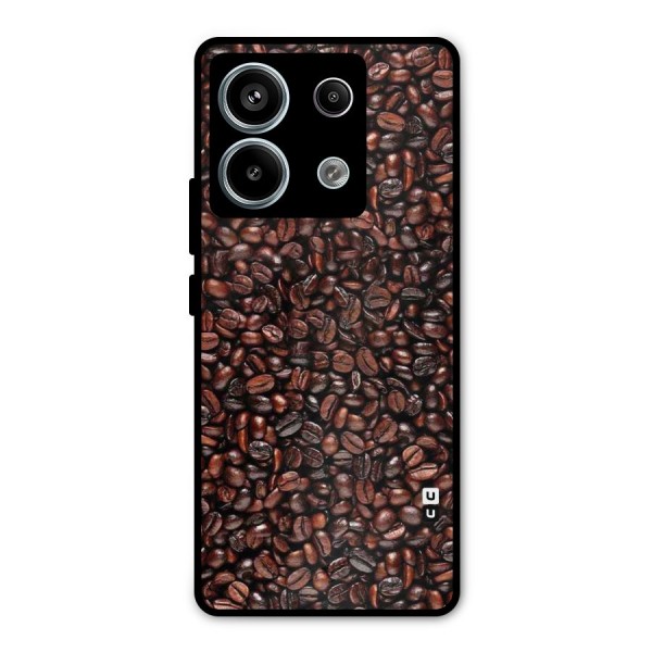 Cocoa Beans Metal Back Case for Redmi Note 13 Pro 5G