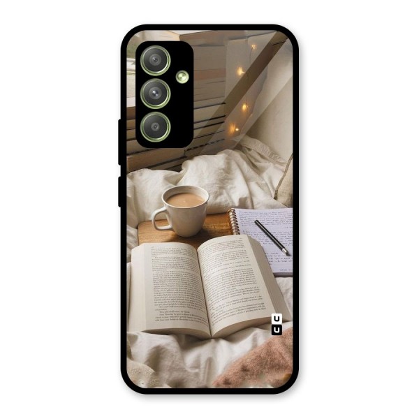 Coffee And Books Glass Back Case for Galaxy A54