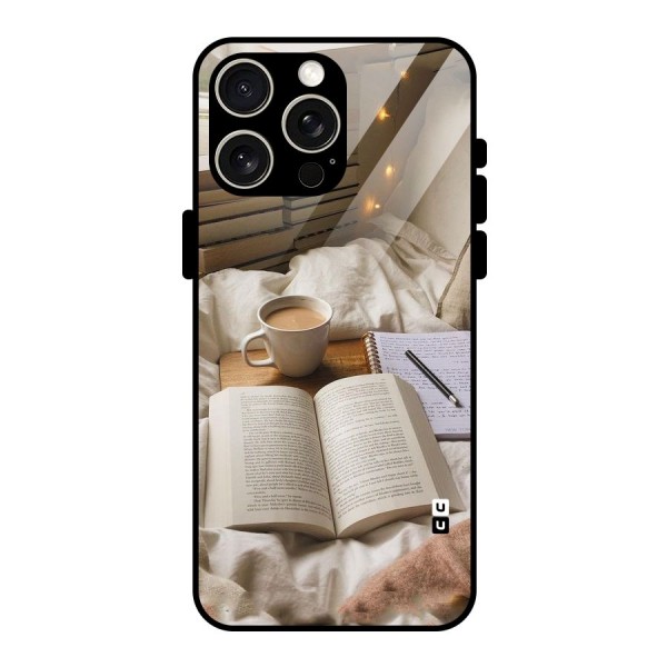 Coffee And Books Glass Back Case for iPhone 15 Pro Max