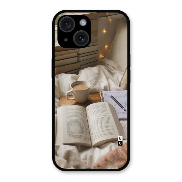 Coffee And Books Metal Back Case for iPhone 15