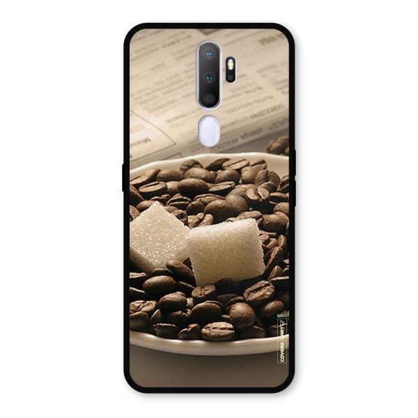 Coffee And Sugar Cubes Metal Back Case for Oppo A9 (2020)