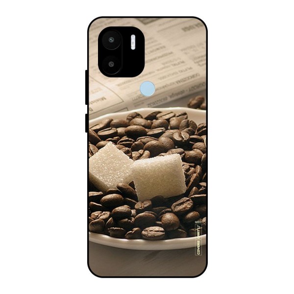 Coffee And Sugar Cubes Metal Back Case for Redmi A1+