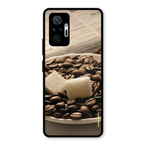 Coffee And Sugar Cubes Metal Back Case for Redmi Note 10 Pro