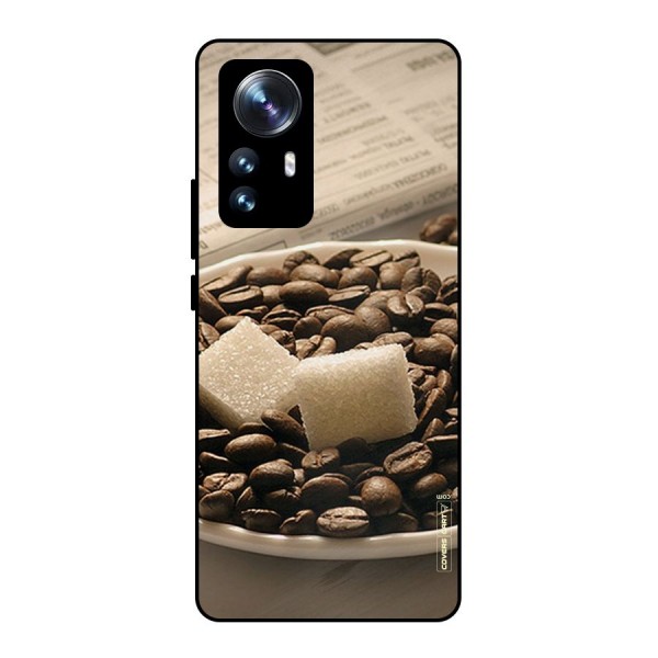 Coffee And Sugar Cubes Metal Back Case for Xiaomi 12 Pro
