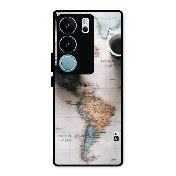 Coffee And Travel Metal Back Case for Vivo V29 Pro