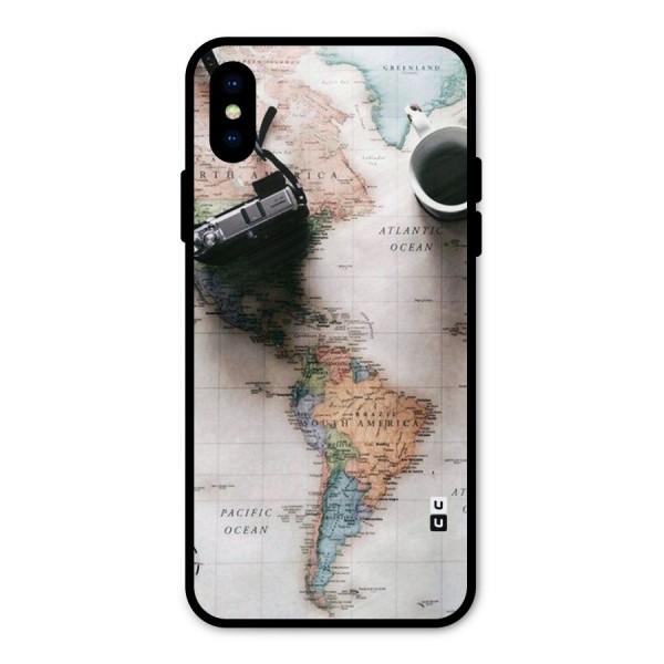 Coffee And Travel Metal Back Case for iPhone X