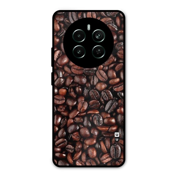 Coffee Beans Texture Metal Back Case for Realme 12 Plus
