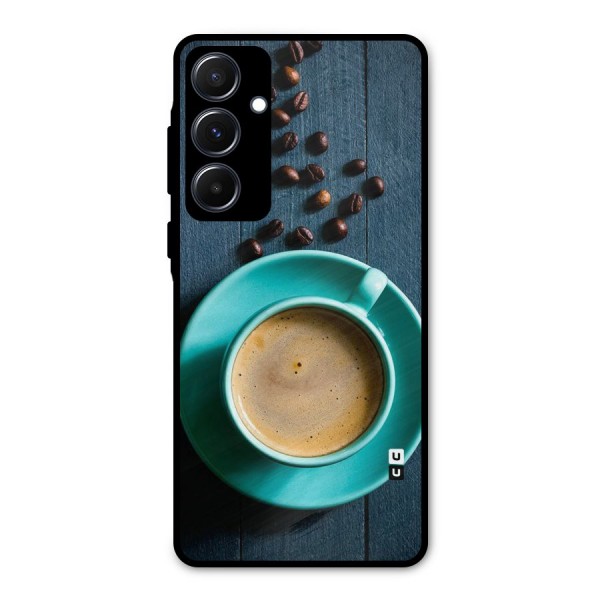 Coffee Beans and Cup Metal Back Case for Galaxy A55