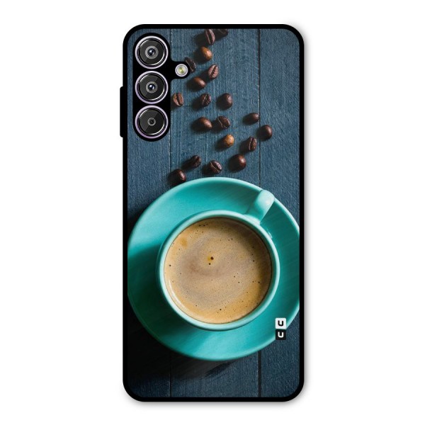 Coffee Beans and Cup Metal Back Case for Galaxy F15