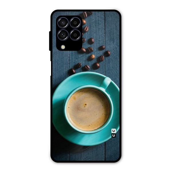 Coffee Beans and Cup Metal Back Case for Galaxy M53 5G