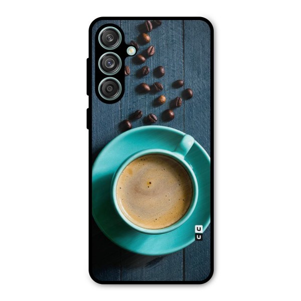 Coffee Beans and Cup Metal Back Case for Galaxy M55 5G