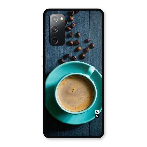Coffee Beans and Cup Metal Back Case for Galaxy S20 FE