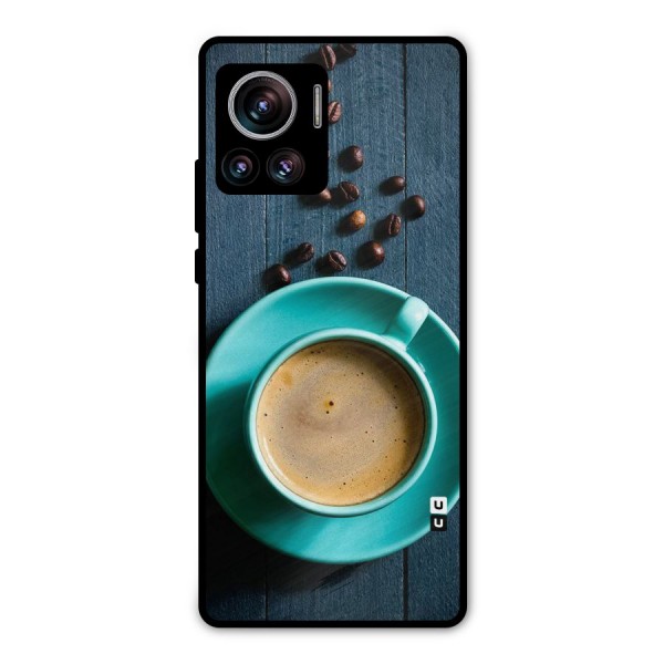 Coffee Beans and Cup Metal Back Case for Motorola Edge 30 Ultra