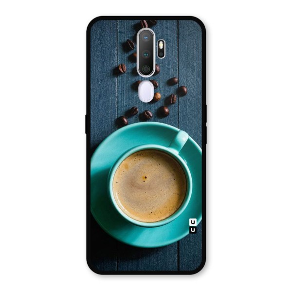 Coffee Beans and Cup Metal Back Case for Oppo A9 (2020)