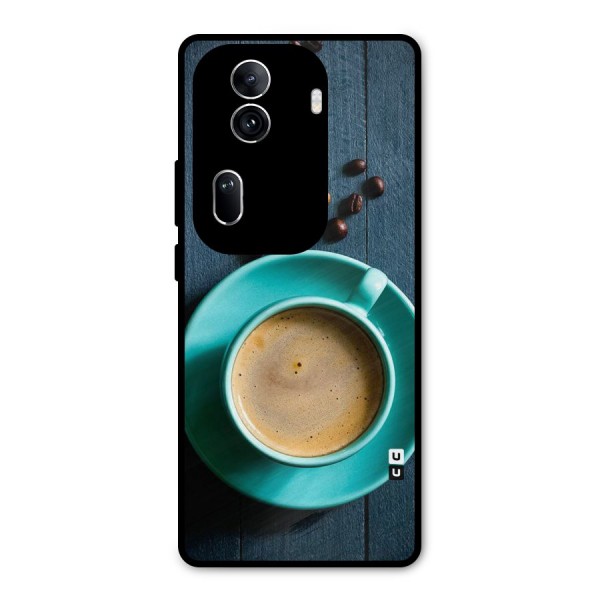 Coffee Beans and Cup Metal Back Case for Oppo Reno11 Pro 5G
