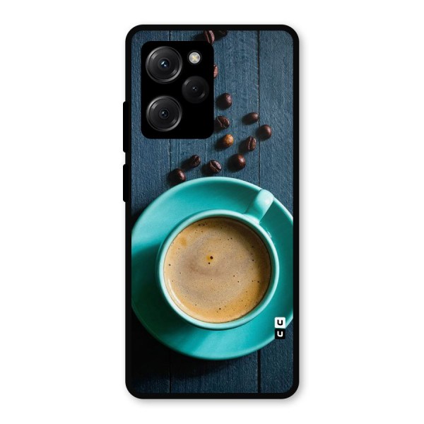 Coffee Beans and Cup Metal Back Case for Poco X5 Pro