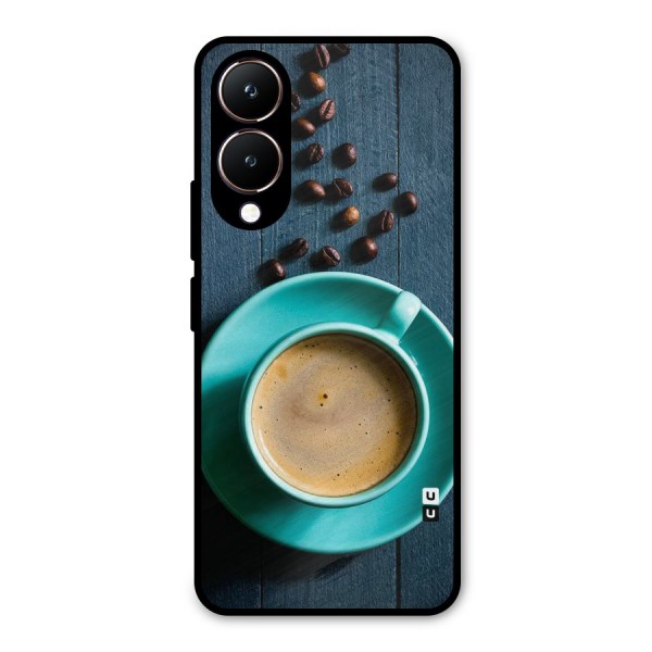 Coffee Beans and Cup Metal Back Case for Vivo Y28