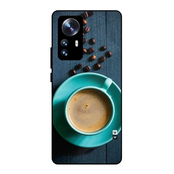 Coffee Beans and Cup Metal Back Case for Xiaomi 12 Pro