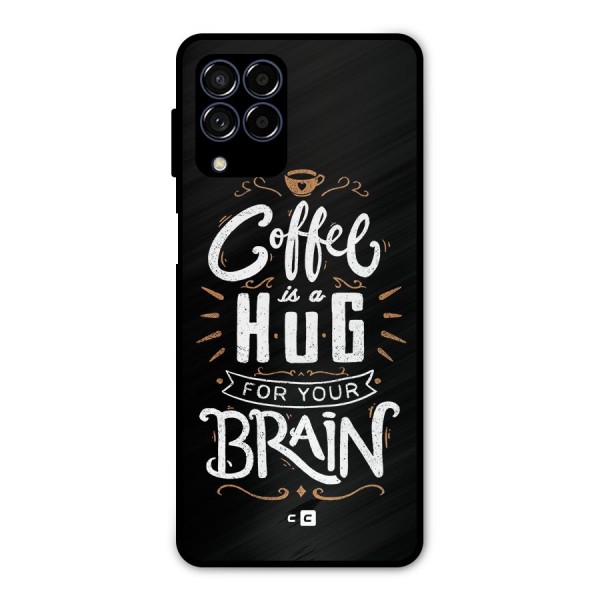 Coffee Brain Metal Back Case for Galaxy M53 5G