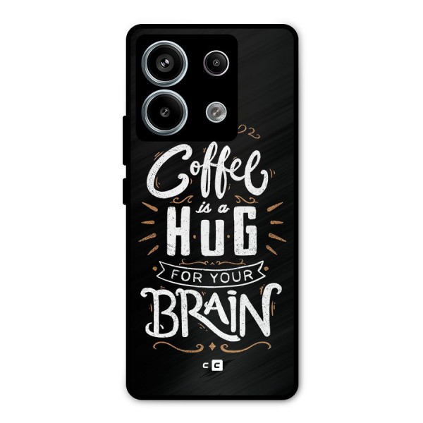 Coffee Brain Metal Back Case for Redmi Note 13 Pro 5G