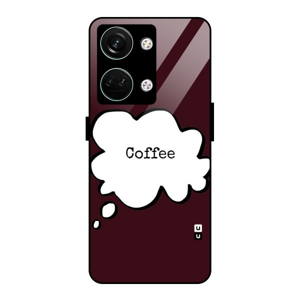 Coffee Bubble Glass Back Case for Oneplus Nord 3